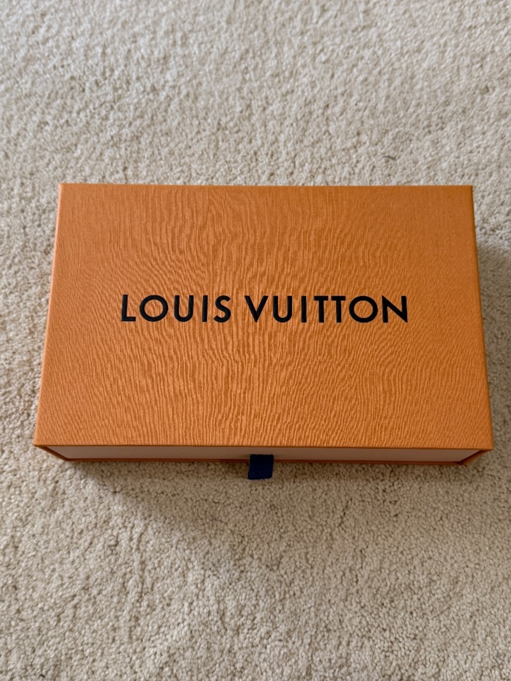 Authentic Louis Vuitton Orange Medium SLG Gift Box